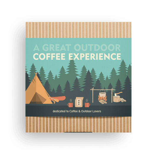 Camping Coffee Geschenkset - Premium Kaffee Box