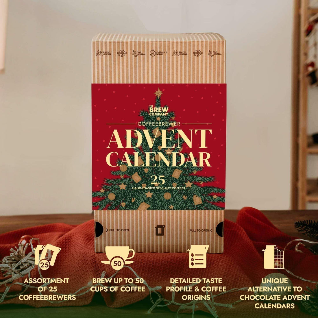 Kaffee Weltreise: 25 exklusive Sorten im Adventskalender 2026